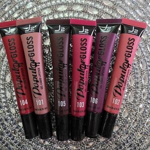 J2 Popular Gloss Gel Lipstick  Red, Pink, Purple
